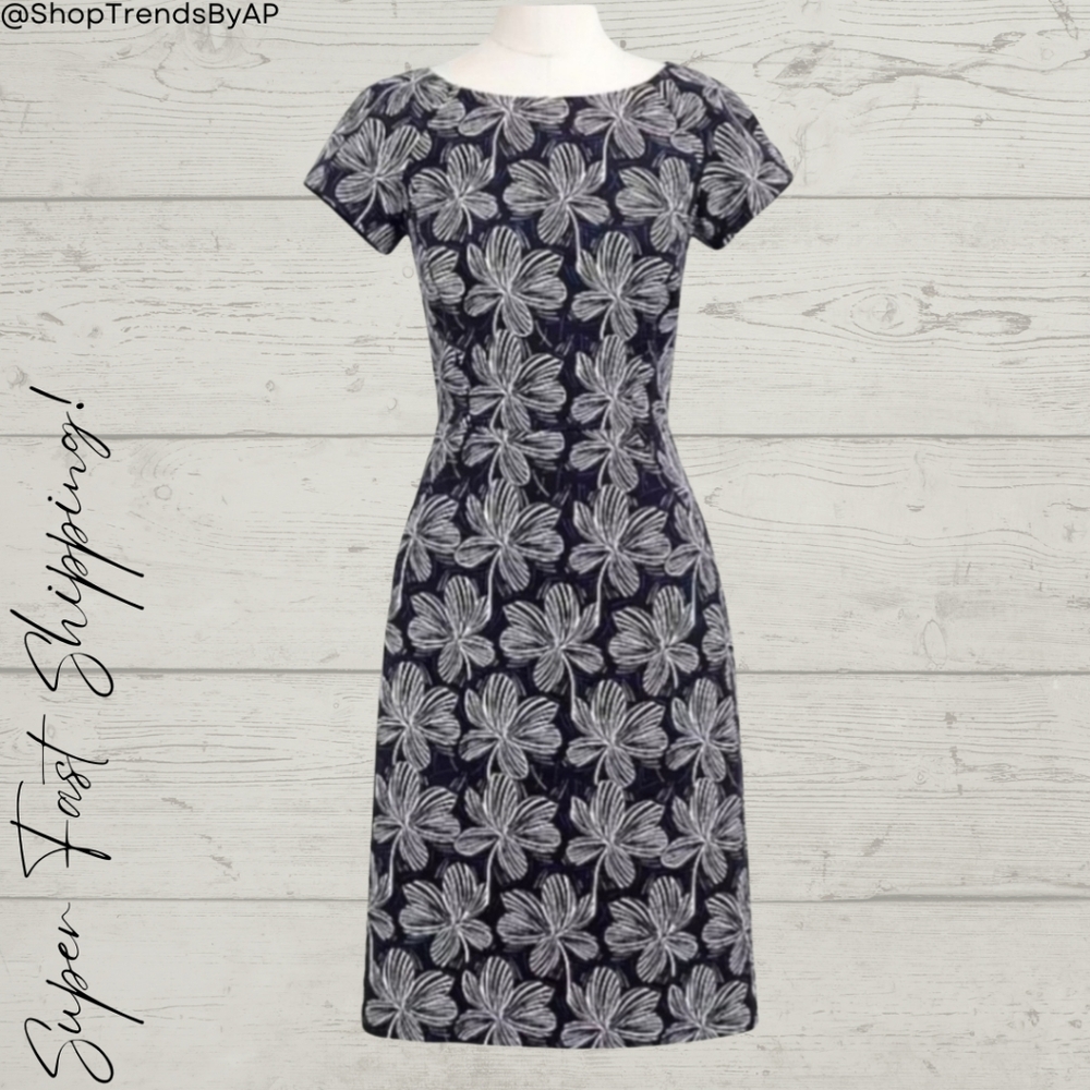 J. Crew Basketweave Floral Dress